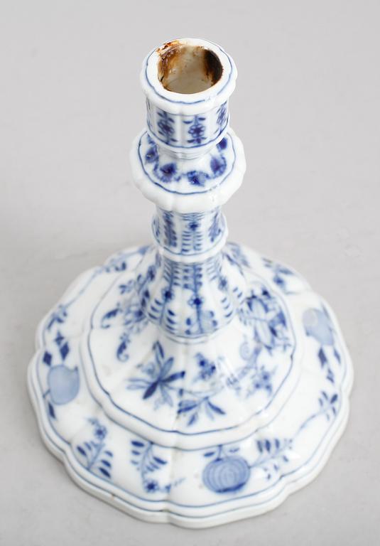 LJUSSTAKE, porslin, Meissen, omkring 1900.