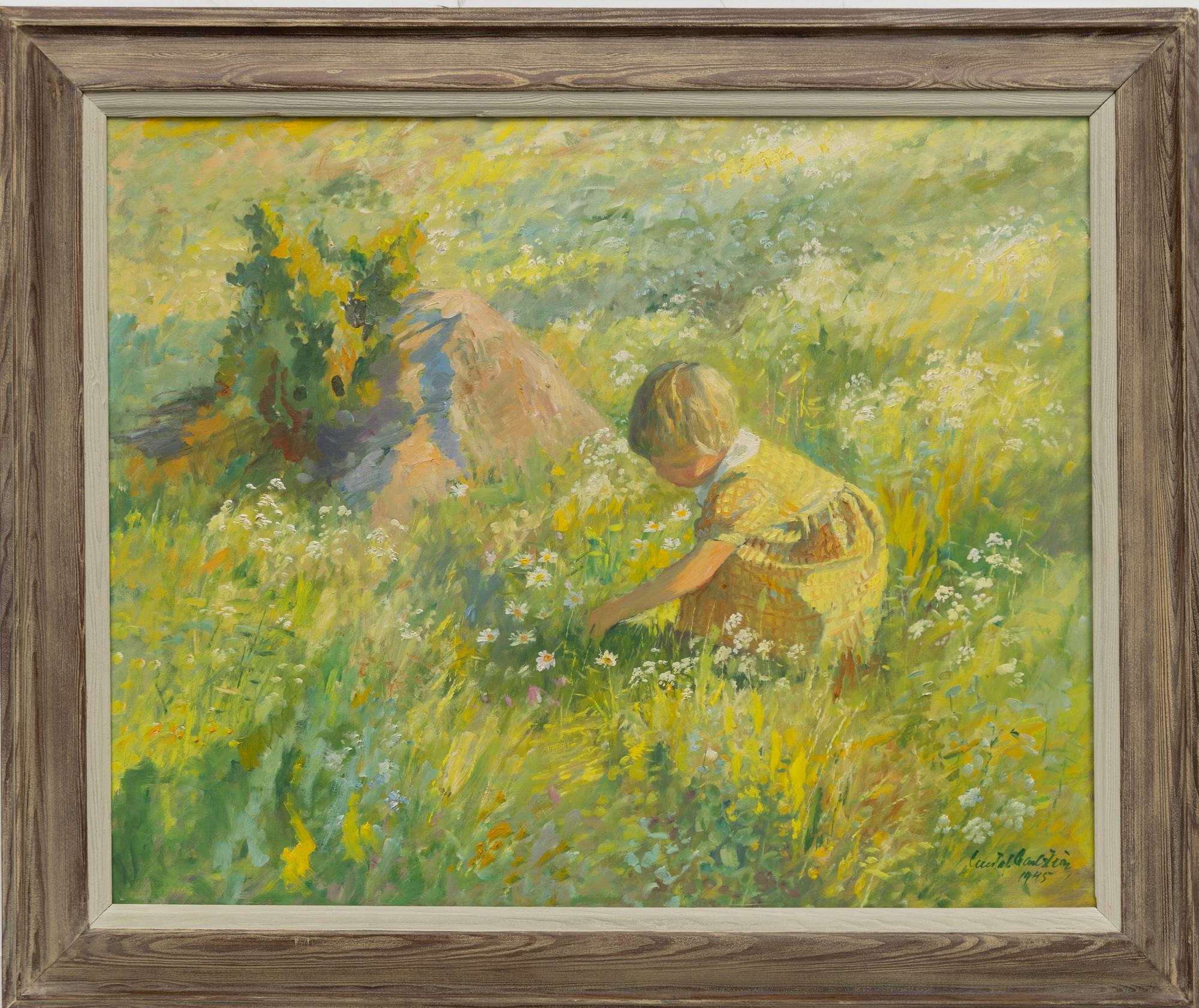 Gustaf Carlström, På blomsterängen.