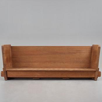 Axel Einar Hjorth, a stained pine "Lovö" sofa, Nordiska Kompaniet, Sweden 1930's.