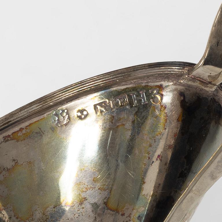 A pair of Swedish Empire silver salt cellars, mark of Nils Tornberg, Linköping 1814.