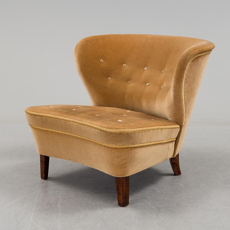 A 1950s easy chair by Gösta Jonsson, Jönköping, Sweden.