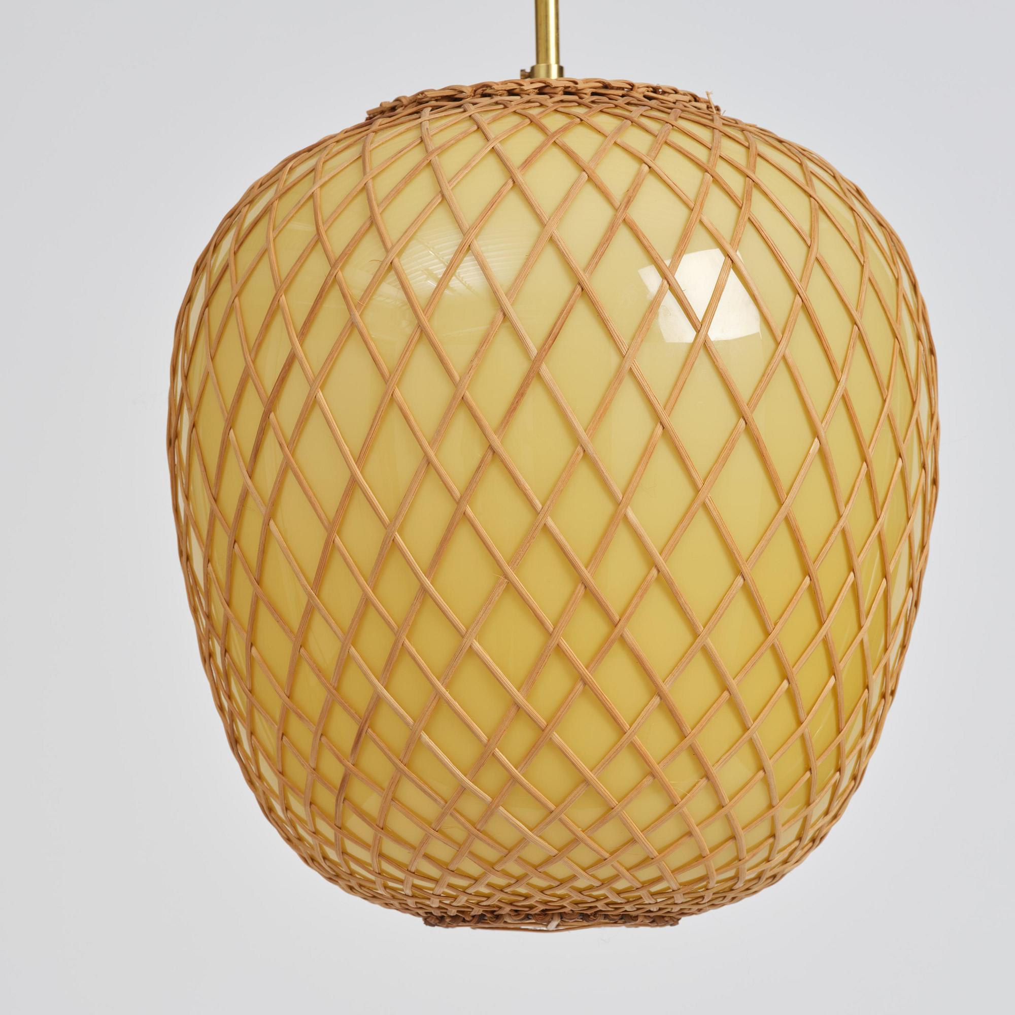 Swedish Modern, a pair of ceiling lamps, 1940s.
