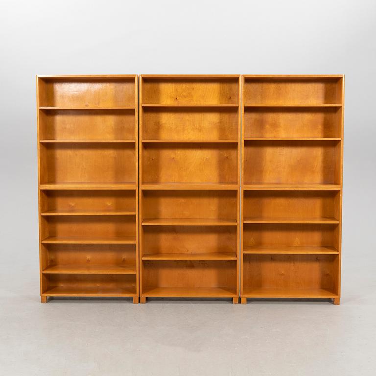 Bookcases, 3 pcs, first half of the 20th century.