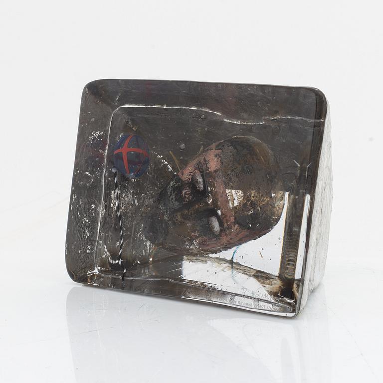 Bertil Vallien, a unique glass sculpture, Kosta Boda, Sweden.