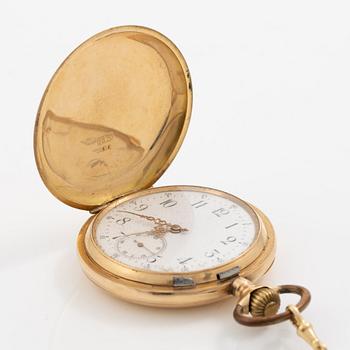 Pocket watch, hunter, 51 mm.