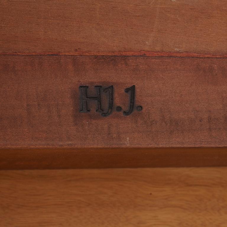 Hjalmar Jackson, A Hjalmar Jackson ebony and pearwood desk/library table, Stockholm ca 1934.