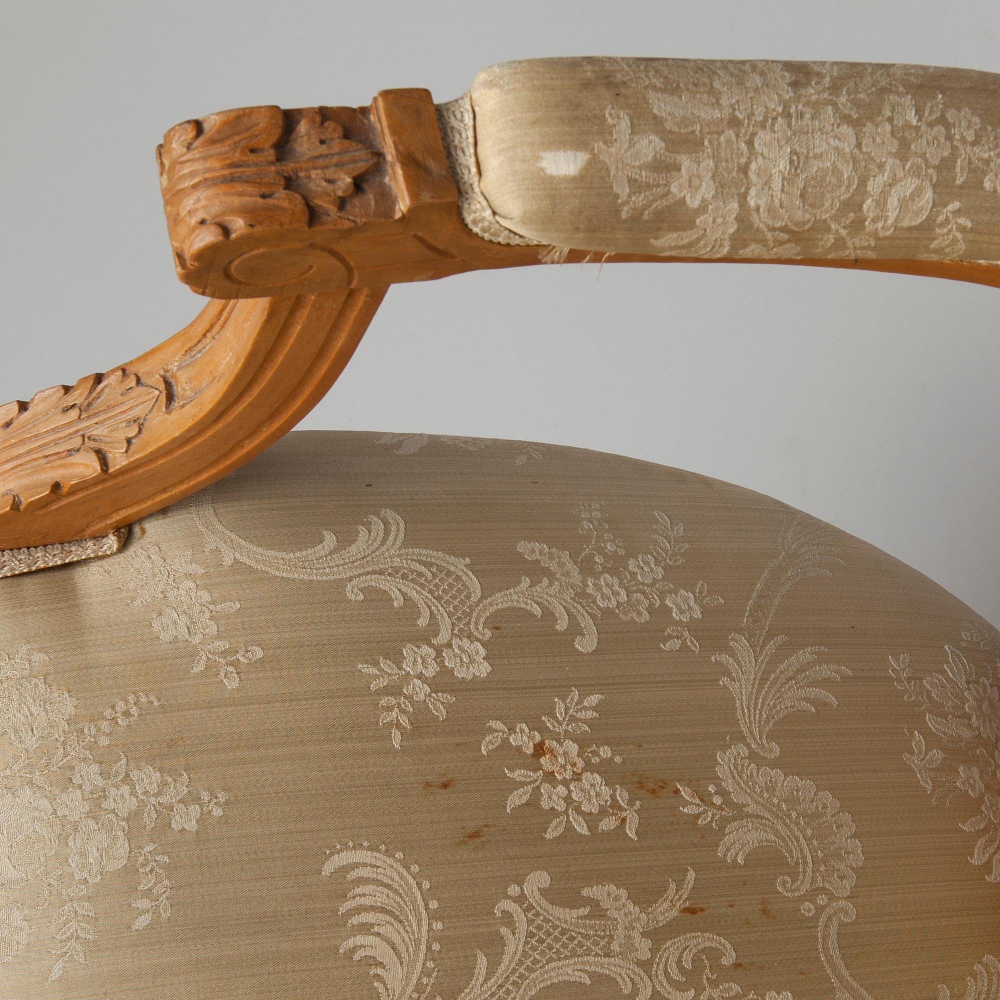 KARMSTOLAR, ett par, Louis XVI -stil, Frankrike, 1900-talets första hälft.