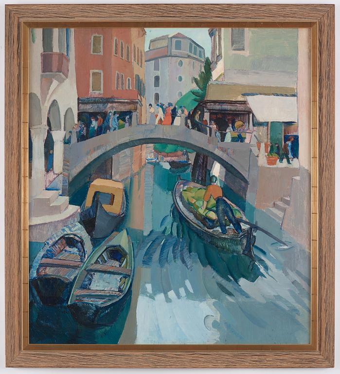 Acke Hallgren, "Kanalmotiv Venedig".