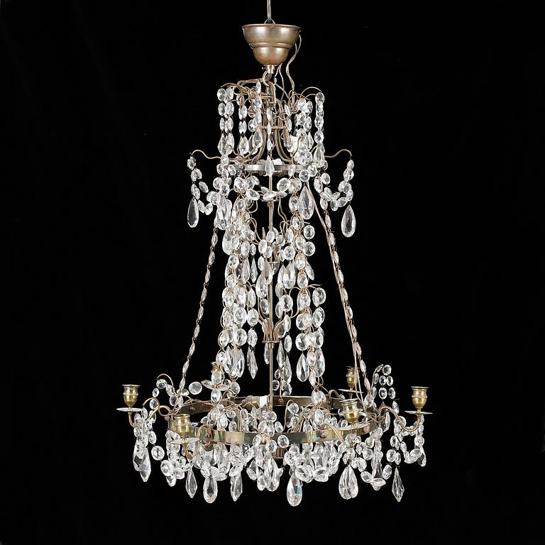 LJUSKRONA, Haga-modell, 1900-talets första hälft. Höjd ca 80 cm.