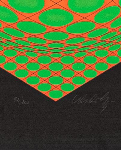 Victor Vasarely, Colour serigraph, untitled.
