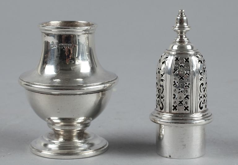 SOCKERRUSKA, silver, Chester, England. 1800/1900-tal. Ca 311 gr.