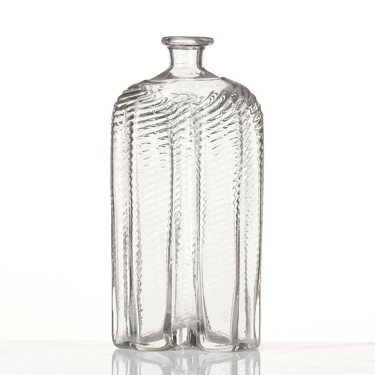 A  Swedish glass bottle, Skånska Glasbruket, 18th century.