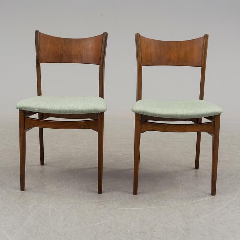 A set of six chairs, second half of the 20th century.