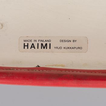 Yrjö Kukkapuro, a table and a set of six chairs.