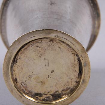 BÄGARE, silver, troligen Carl Magnus Lundholm, Norrköping 1780.