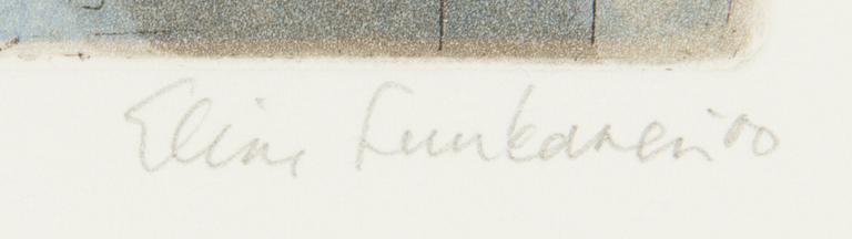 Elina Luukanen, etching, 2 pcs, signed and dated -98 and -00, numbered 24/60 and II/XXV.