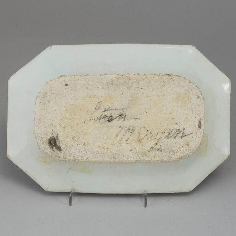 FAT, kompaniporslin. Qingdynastin, Qianlong (1736-95).