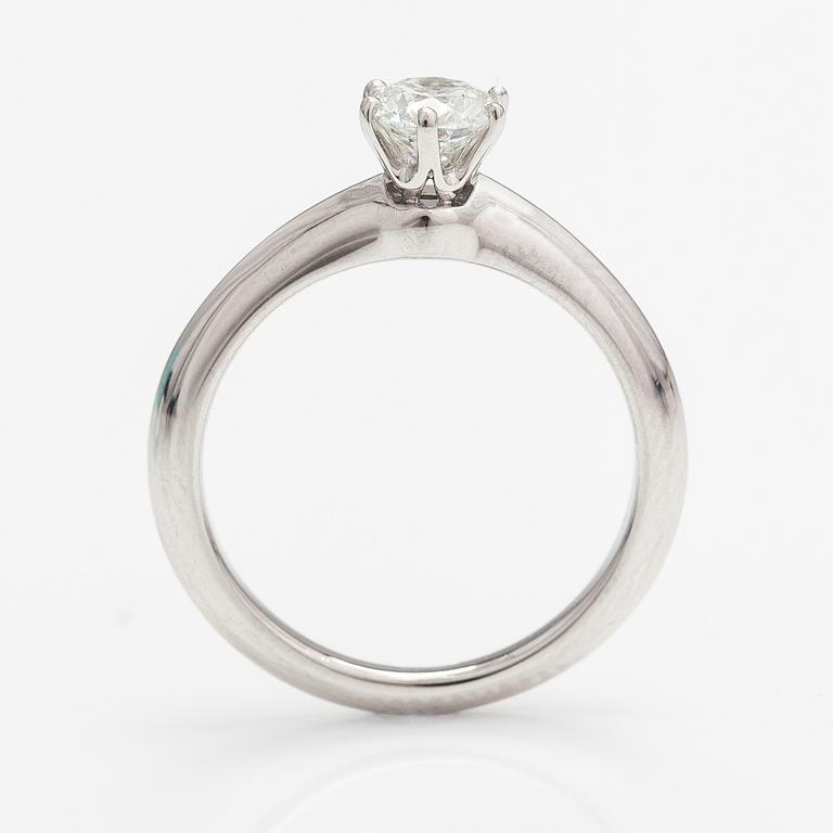 Tiffany & Co, Ring, platina, diamant ca 0.55 ct.