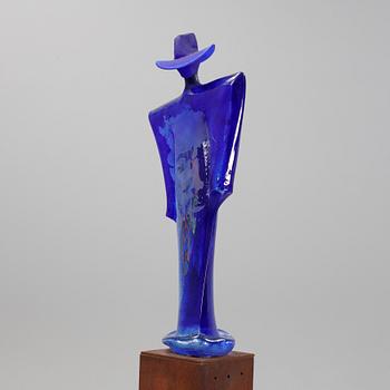 Kjell Engman, skulptur, unik, signerad. Kosta Boda.