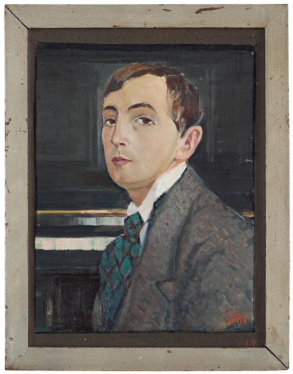 Gösta Adrian-Nilsson, "Självporträtt" (Self-portrait).