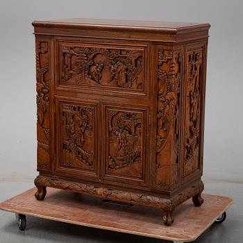 A 20th century chinese bar cabinet.