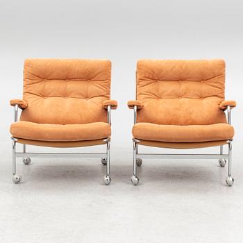 Bruno Mathsson, armchairs, a pair, "Karin", Dux.