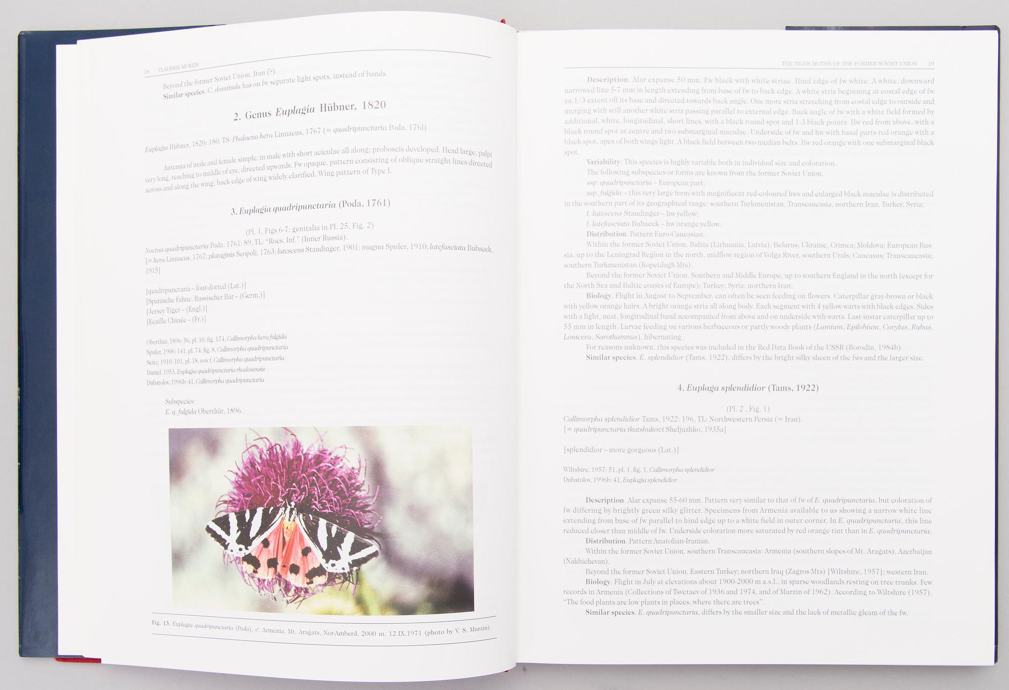 Four books about butterflies in Sweden, Finland and former Soviet Union. 1900-2003.