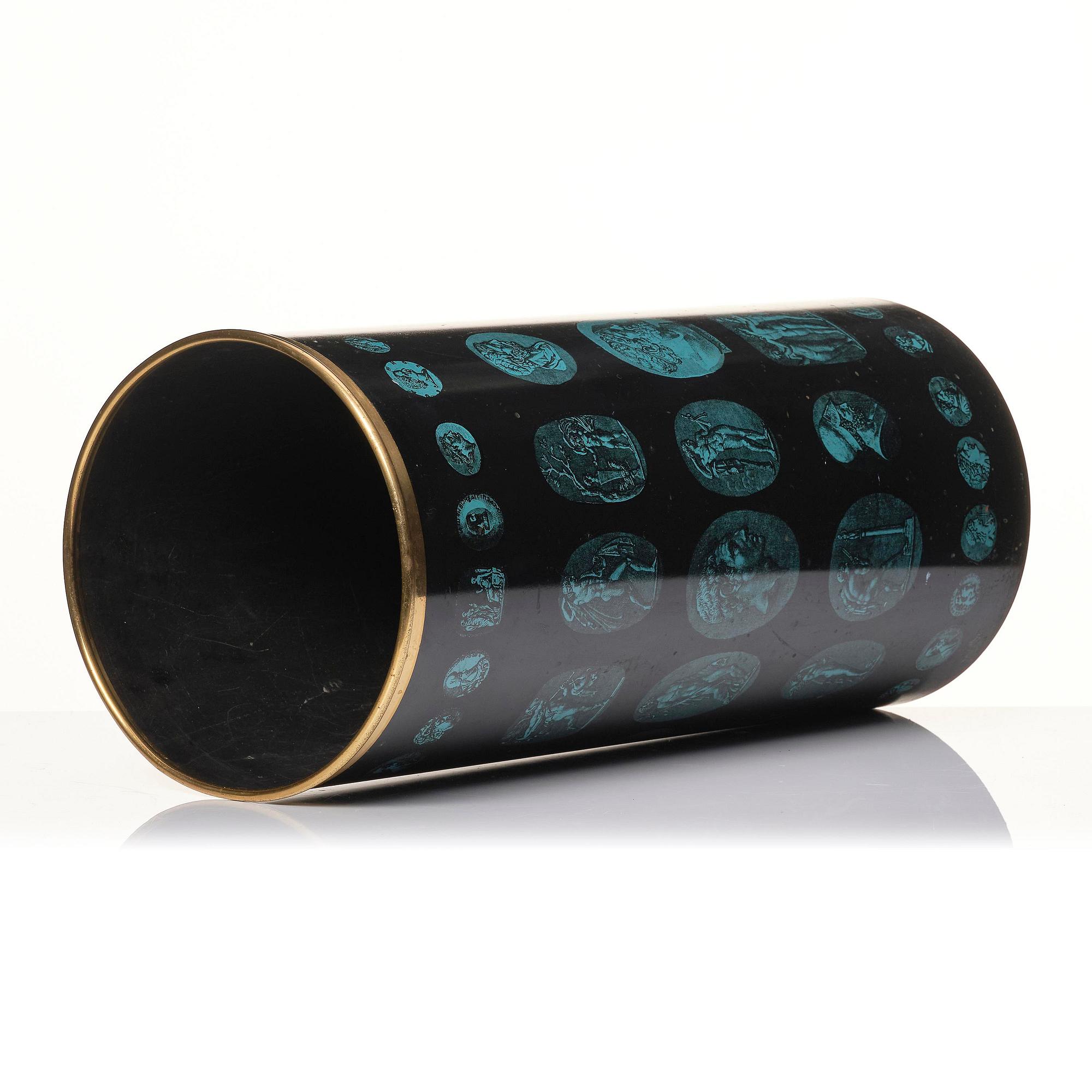 Piero Fornasetti, a "Cammei" umbrella stand, Milano, Italy, ca 1960s.