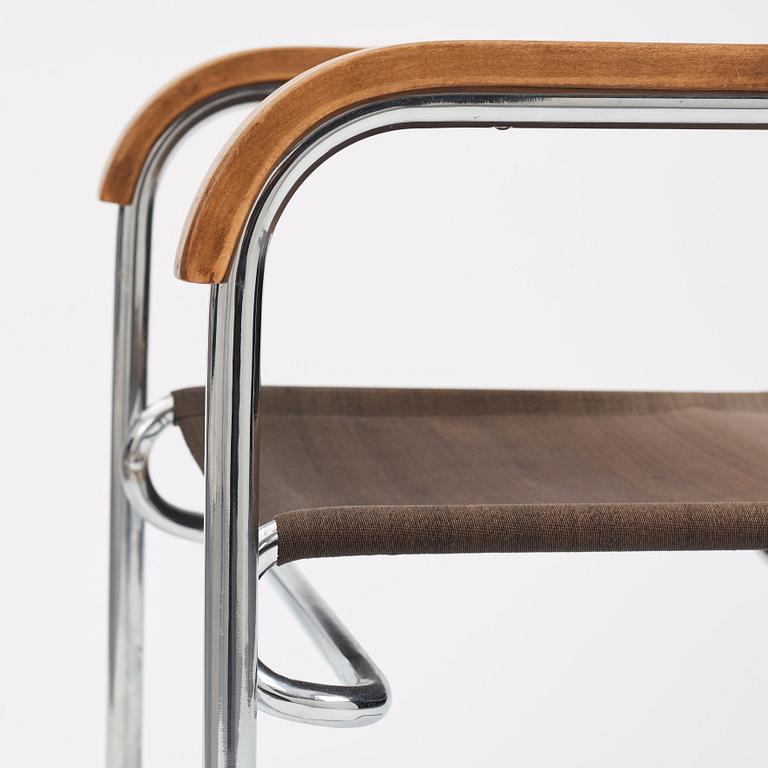 Marcel Breuer, armlänstol, modell "B34", Thonet, ca 1929-30.