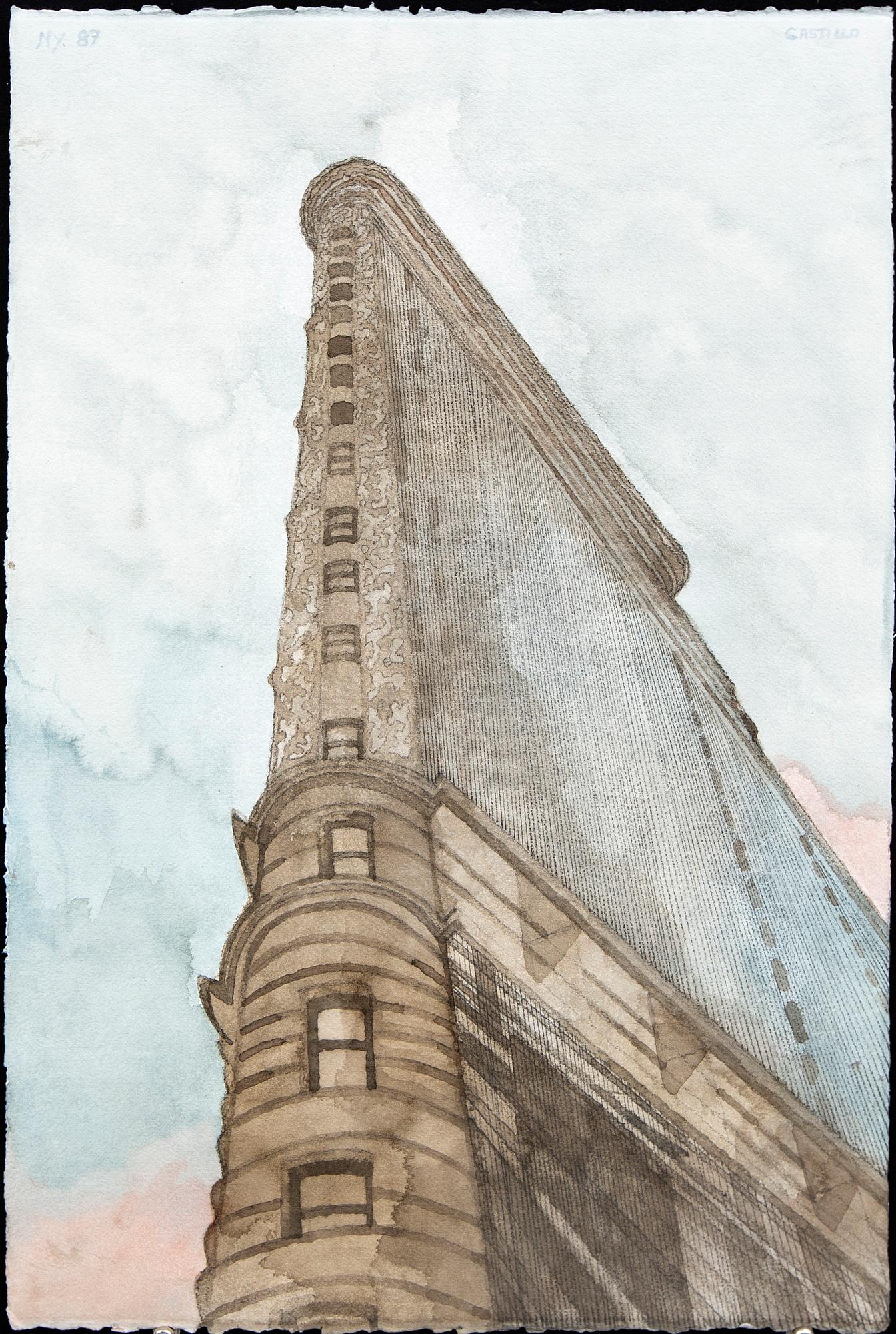 Jorge Castillo, a signed and dated water colour.