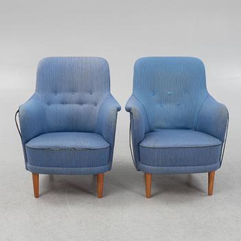 Carl Malmsten, a pair of 'Samsas' armchairs, second half of the 20th Century.