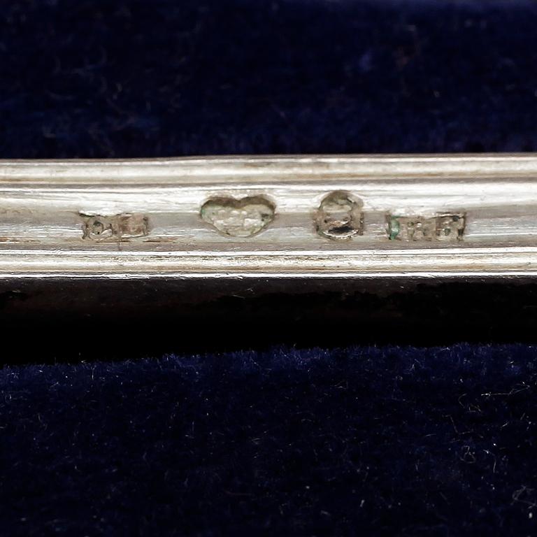 PARTI SILVER, 20 delar, 1800-1900-tal. Vikt ca465g exkl lutfiskbestick.