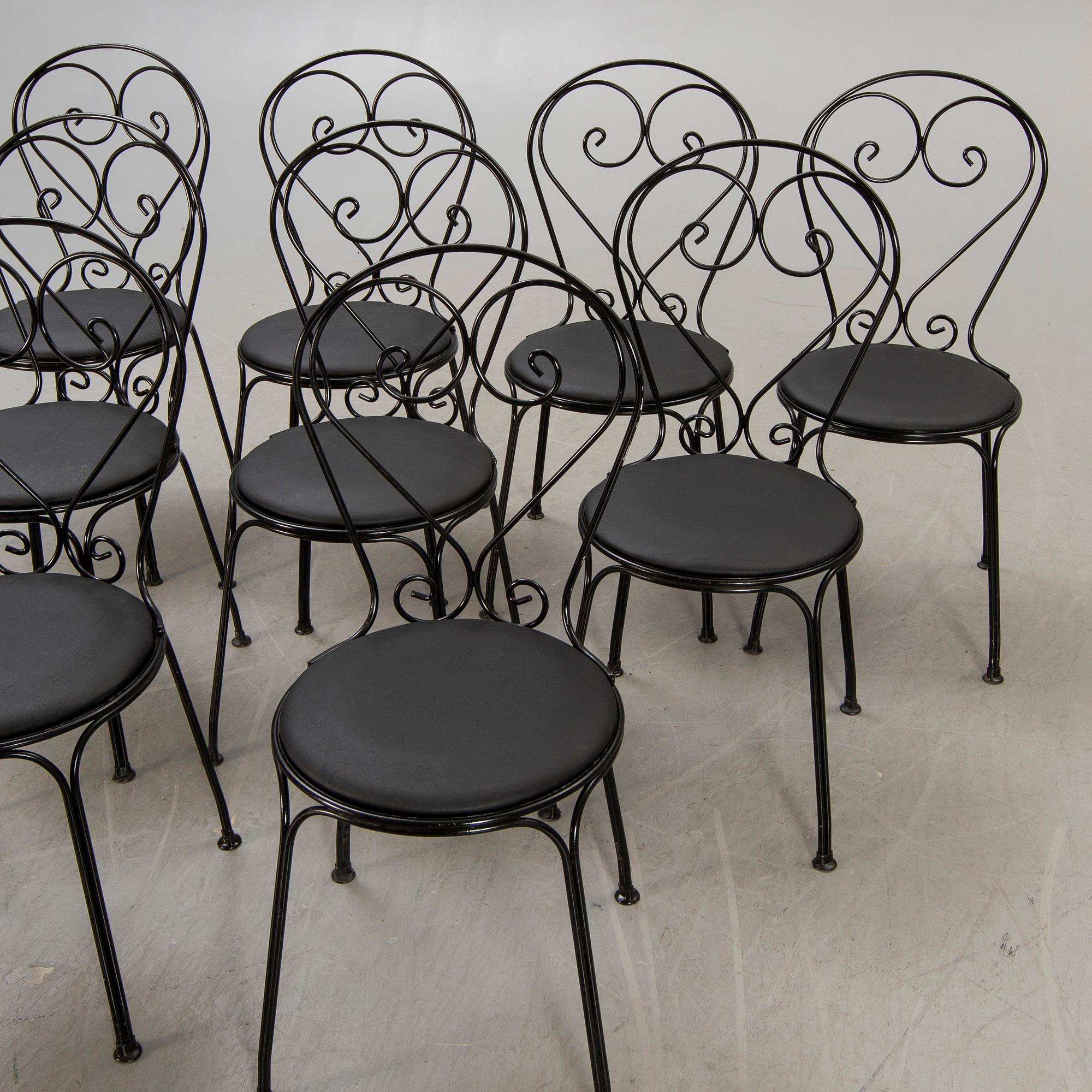 Garden chairs. 9 st. Classic No.1 Byarums Bruk.