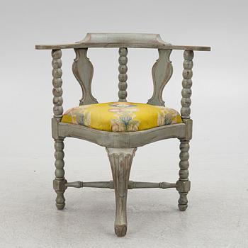 Powder chair, 19th century.