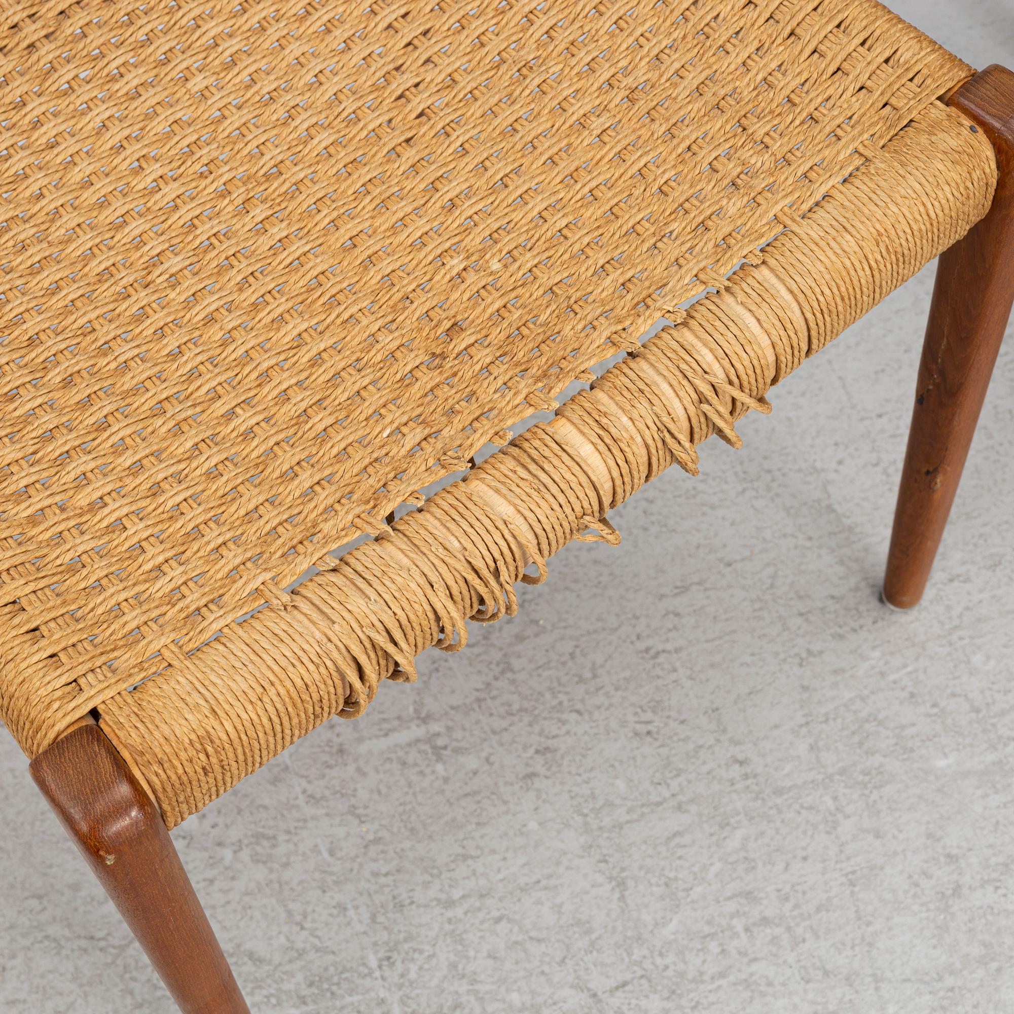 Niels Otto Møller, stolar, 6 st, modell 71, J.L. Møllers Møbelfabrik, Danmark, 1950/60-tal.