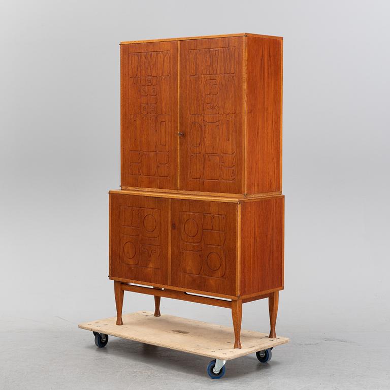 A 'Krus' teak cupboard by Yngve Ekström for Westbergs, designed 1955.