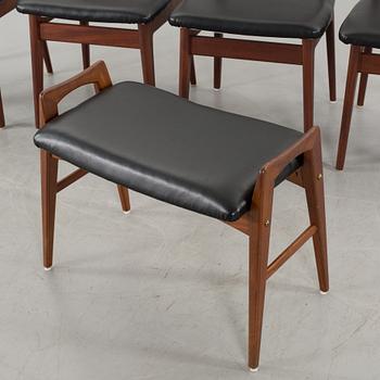 A Svante Skogh 8 piece dining room set "Rosetto" 1950's.