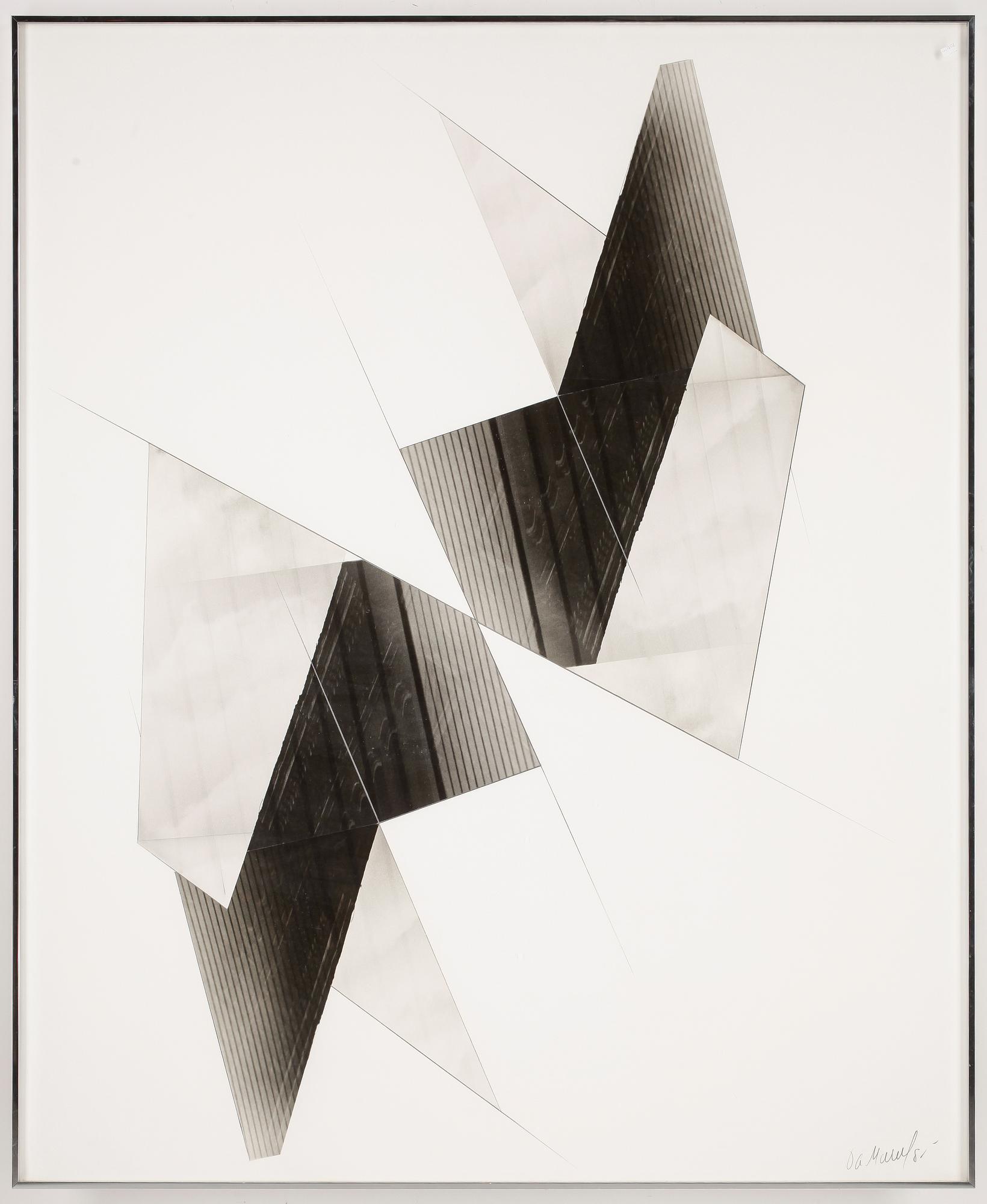 OWEN MORREL, collage, signerad och daterad -81.