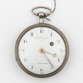 HERRFICKUR, silver, Lindgren, Stockholm. Sannolikt kring 1800. Vikt tot ca 114 gram.