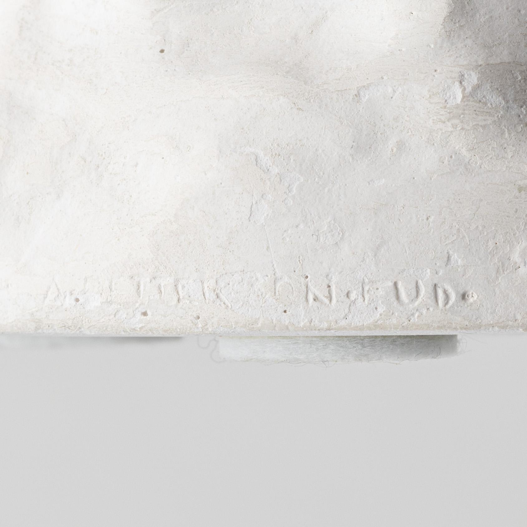Ruth Milles, sculpture, plaster, signed.