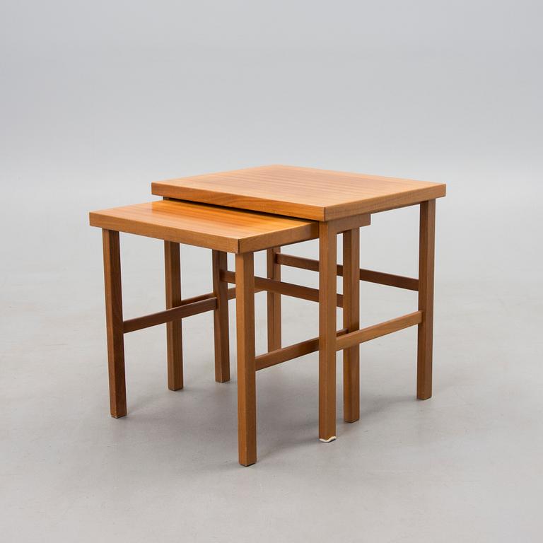 SATSBORD, 2 st, mahogny, 1950-60-tal.