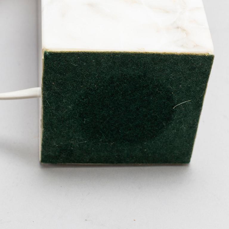 A pair of marble table lamps, Bergboms, second half of the 20th century.