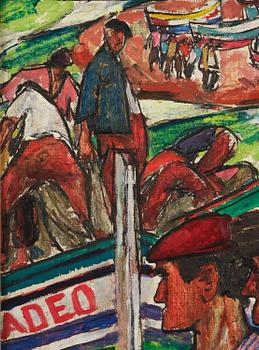 Eerik Haamer, Motif from the fishing village of Nazaré, Portugal.