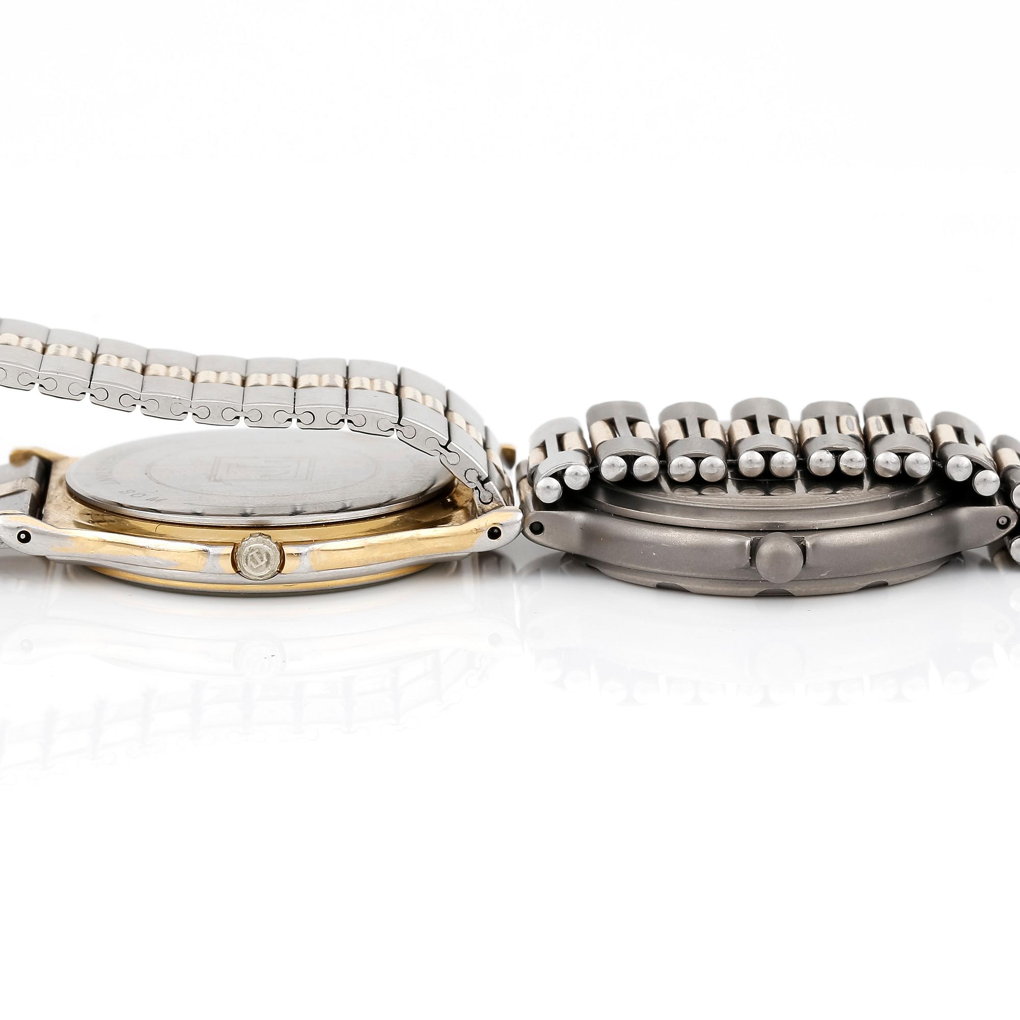 ARMBANDSUR, 2st, Tissot "SeaStar", Longines "Conquest".