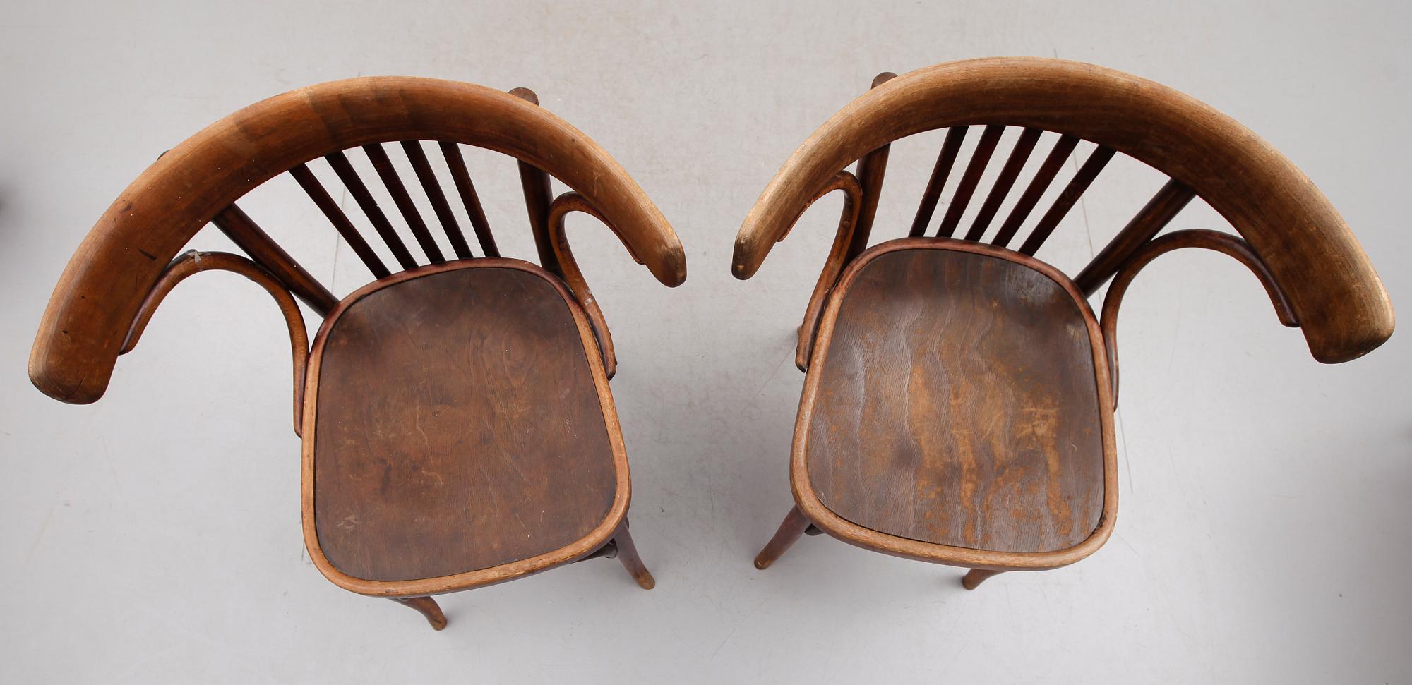 KARMSTOLAR, 2 st, Kohn, 1900-talets början.