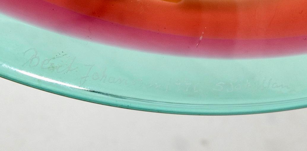 Berit Johansson, window sculpture signed and dated Sjöhyttan 1996.