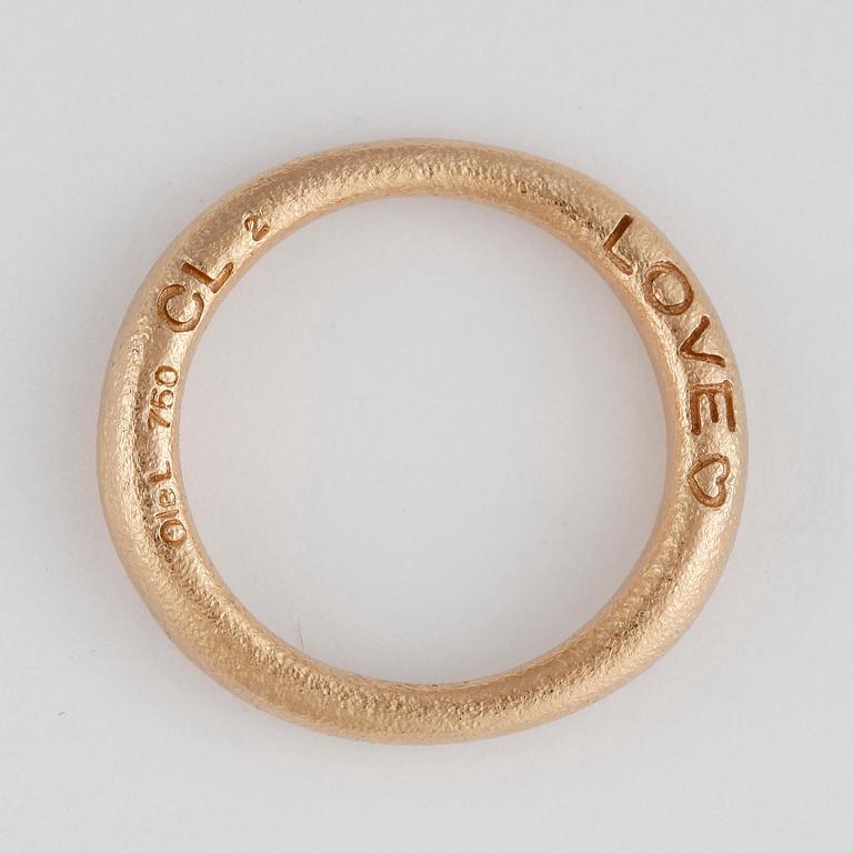 RING, Love, nr 2, Ole Lynggaard, 18k roseguld. Vikt 5,5g.