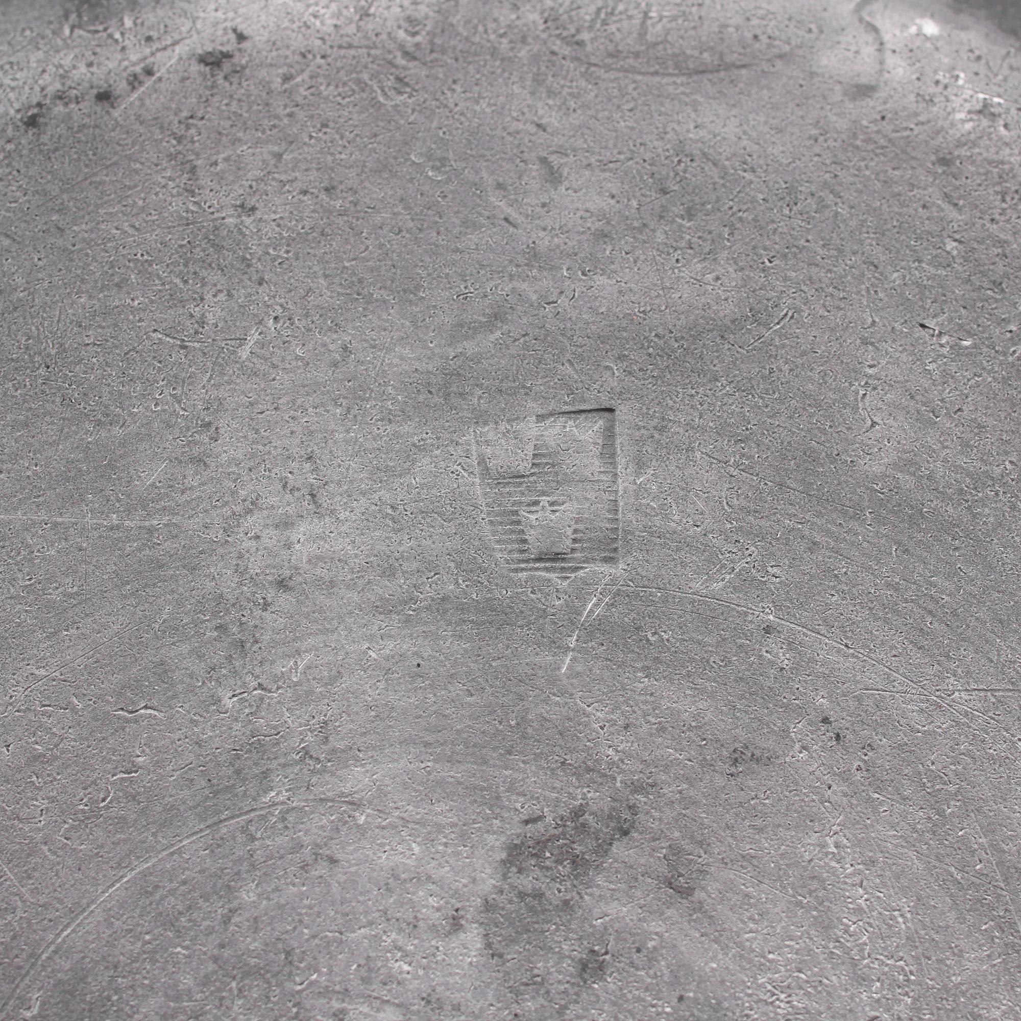 TALLRIKAR, 3 st, tenn, möjligen rokoko 1700-tal.