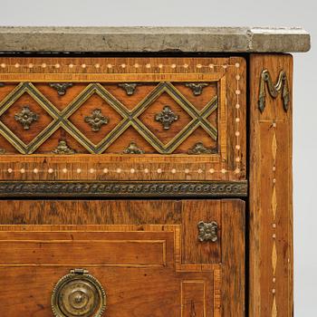 A Gustavian marquetry commode by N. P. Stenström (master in Stockholm 1782-90).