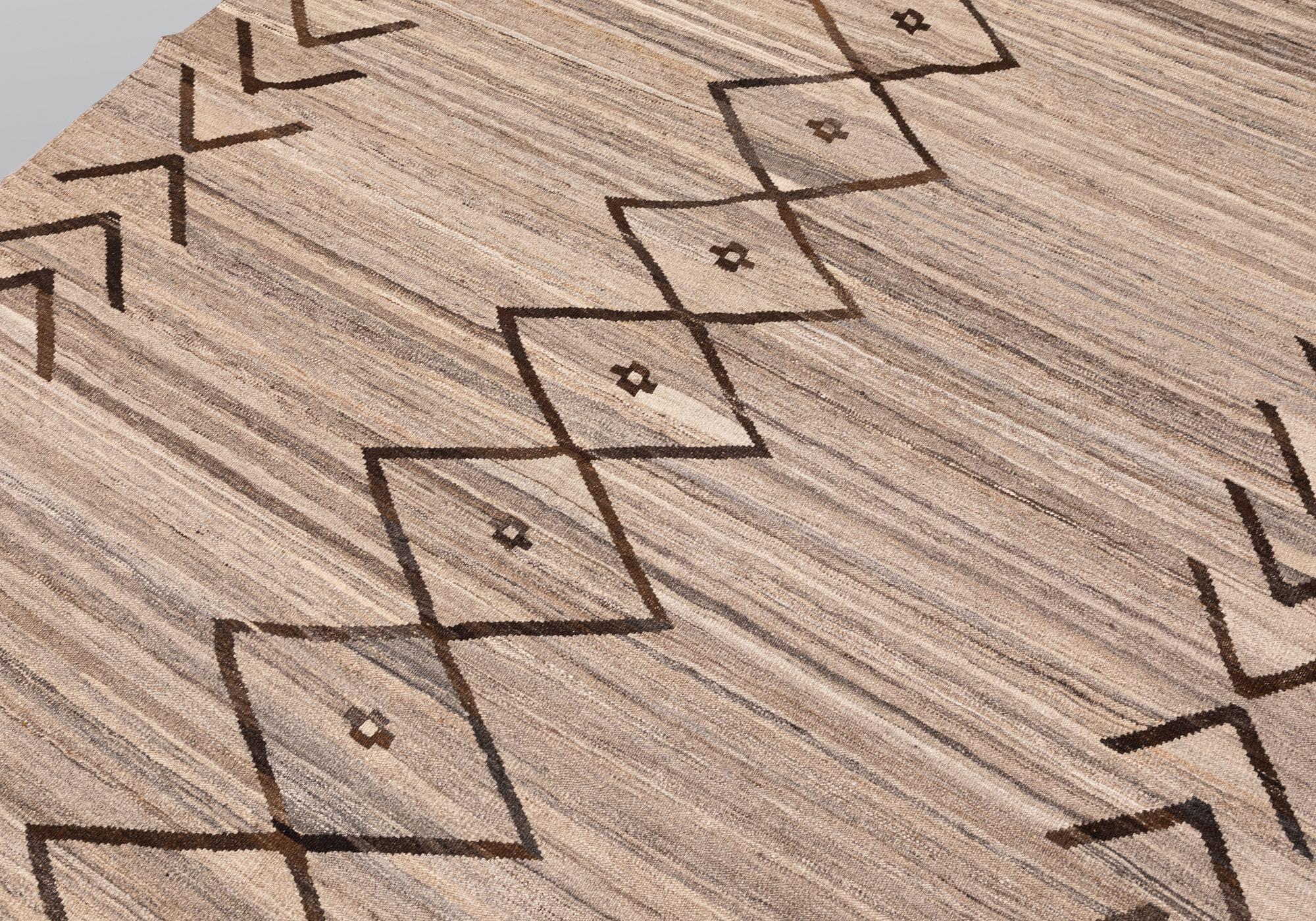 Matta, Kelim, Marocko design, ca 287 x 204 cm.